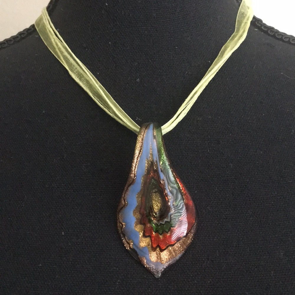 Glass Pendant Necklace